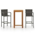 thumbnail image 6 of vidaXL Garden Dining Set Outdoor Dinner Table Chair 3/5 Pieces Multi Colors, 6 of 43
