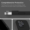 thumbnail image 4 of IBAOLEA Silicone Case Compatible with iPhone 13 Pro Case (6.1 inch 2021), with Camera Protection, Liquid Silicone Phone Case with Microfiber Lining (Black), 4 of 7