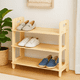 thumbnail image 1 of Zapatero de Madera Pino Natural 3 Niveles   Organizador de Calzado Armable para 9 Pares, 1 of 4
