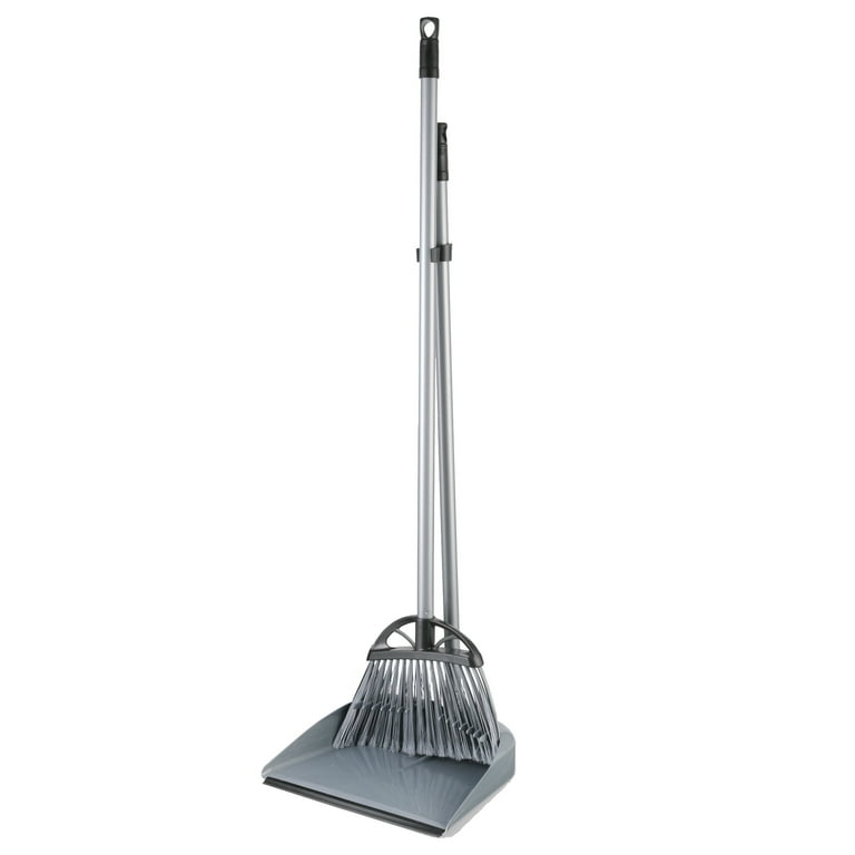Great Value Lobby Broom & Dustpan Kit, 37-inch Handle with