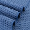 thumbnail image 4 of Ultra Premium Microfiber Kitchen Dish Hand Towel Waffle Weave, 8 Pack (16x28 in, Blue, White), 4 of 6