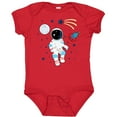thumbnail image 3 of Inktastic Astronaut the Moon Spaceship and Shooting Star for Light Colors Boys or Girls Baby Bodysuit, 3 of 5
