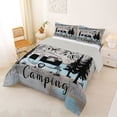 thumbnail image 2 of Catabedysis Vintage Camping Full Size Comforter Sets,Mountain Camper Print Bedding Comforter Set For Boys,Multicolor,Light Gray Reversible,3pcs,1 Comforter and 2 Pillowcases, 2 of 7