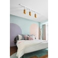 thumbnail image 4 of FSLiving 10W LED Track Pendant Lights Single Circuit H-Type Adjustable Angle Spotlight Netural Color Temperature Lighting Fixtures for Foyer Gallery Office Clothing Store Home Decor,Yellow - 1 Light, 4 of 5