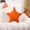 Orange, variant on YIMWNYI Solid Color Five Pointed Star Pillow Toy, Decorative Cushion for Sofa and Bed, Cozy Throw Pillow for Home Decor, Soft Short Fabric Cushion with Meaningful Design