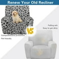 thumbnail image 4 of Kuiaobaty Leopard Print Reclining Sofa Slipcover Nonslip Recliner Chair Cover Breathable Reclining Thick Recliner Couch Cover Washable Reclining Slipcover with Elastic Bottom for Pets, 4 of 8