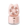 thumbnail image 1 of Humidificador De Niebla Fría 3 En 1 Con Ventilador Función De Luz Nocturna Humidificadores Pequeños Humidificadores De Escritorio De Funcionamiento Silencioso Para El Hogar Dormitorio Coche Oficina Yuarrent HA026682-02, 1 of 7