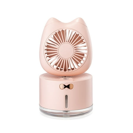 

3-in-1 Cool Mist Humidifier With Fan Night Light Function Small Humidifiers Whisper-Quiet Operation Desk Humidifiers for Home Bedroom Car Office