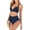 Navy Womens Bikinis Sets, variant on Summer Women's Bikini Swimsuit Solid Color Beachwear Strappy Halter Bathing Suit High Waist Swimwear Sets Summer Beach Outfits for Girls Female Relaxed Navy M