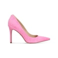 thumbnail image 3 of SAM EDELMAN Womens Pink Padded Hazel Pointed Toe Stiletto Slip On Leather Pumps 5.5 M, 3 of 4