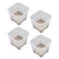 thumbnail image 1 of Silicone Nursery Pot Planters 20Pcs Square Nursery Pots, Transparent Square Flower Pot With Drainage, Multifunctional Seeds Starter Germination Pots For Seeds And Seedlings, 1 of 8