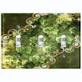 thumbnail image 1 of Metal Light Switch Plate Cover Elegant Green Floral Frame Damask DAM072, 1 of 13