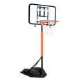 thumbnail image 2 of DYNWAVECA Foldable Basketball Hoop Folding Sports Equipment for Beach Backyard Outside Clear, 2 of 9