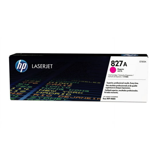 HP 827A Magenta Original LaserJet Toner Cartridge, ~32,000 pages, CF303A