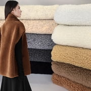 Fabric Empire 60 Heavy Duty Sherpa Sheep Skin Sewing & Craft Fabric By The Yard, Light Camel