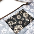 thumbnail image 4 of Wrapables Large & Small Foldable Tote Nylon Reusable Grocery Bags, Set of 2, Floral Deco, 4 of 5