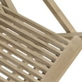 thumbnail image 6 of vidaXL Folding Patio Chairs Outdoor Lawn Chair Furniture Gray Solid Wood Teak, 6 of 22