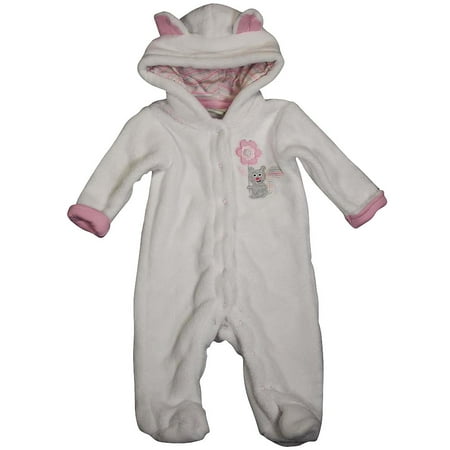 

Happi by Dena Baby Girls Footed Sleepers Female Coveralls Pajamas White 6-9 Months