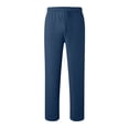 thumbnail image 5 of ADSSDQ Men's Lightweight Sweatpants Open Bottom Sweat Pants for Men Straight Leg Gym Sweatpants Lounge Pants with Pockets Dark Blue 4XL, 5 of 5