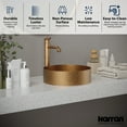 thumbnail image 5 of Karran Usa CCV100SS Cinox 15" Circular Stainless Steel Vessel Bathroom Sink - Stainless, 5 of 7