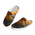 thumbnail image 2 of Haiem Cartoon Swimming Yellow Duck Print Women's Fuzzy Memory Foam House Slipper Cozy Home Footwear Non-slip Winter Slippers-35/36, 2 of 7