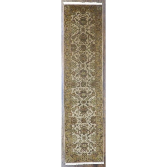Wahi Rugs Hand Knotted Jaipur Kashan Antique Wash 2'6"x10'0" -w609