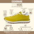 thumbnail image 3 of Cushionaire Kicks Fashion Sneakers for Women - Lightweight Non-Slip Lace Up Spring Shoes with Memory Foam Insole and Tread Outsole, 3 of 23