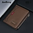 thumbnail image 4 of BAELLERRY Men's Short PU Leather Wallet Retro Snap Magnetic Large Capacity Wallet (Black), 4 of 9