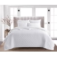 thumbnail image 2 of Studio 16, Toronto - Lana Silky Tencel 3-Piece Quilt/Coverlet Set (King) - White, 2 of 8