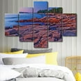 thumbnail image 4 of TISHIRON 5PCS Framed Natural Landscape Theme Canvas Wall Art Set,50"x24" Maine Nature Scene Wall Canvas Art Decor, 4 of 7