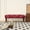 WINE RED + Bench, variant on European Style Floral Upholstered 2-Person Loveseat Sofa, Fabric Double Couch for Living Room Bedroom, Dark Green