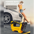 thumbnail image 3 of Compresor Inflador De Llantas Inalámbrico Portátil Para Auto Amarillo/Negro, 3 of 5