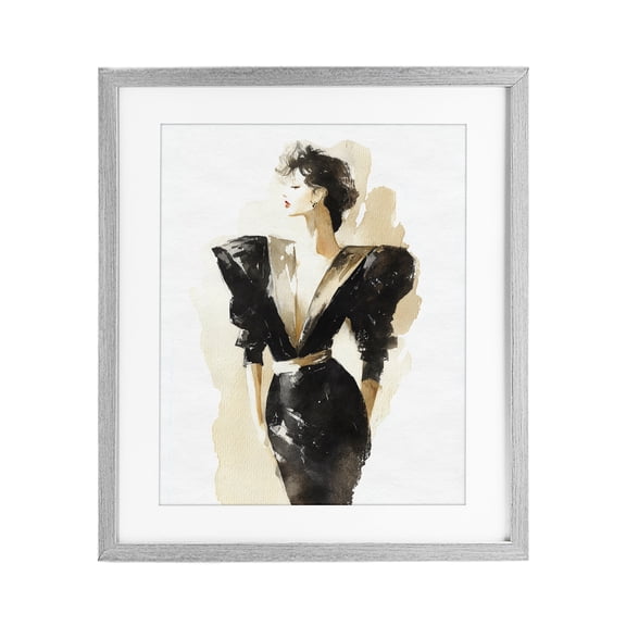 Stupell Industries Timeless Velvet Attitude Gray Framed Print Under Glass, design by Svetlana Aleynikova
