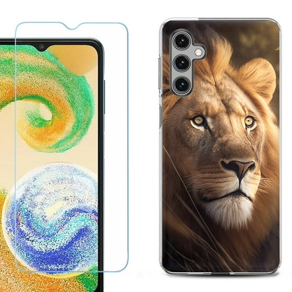 For Samsung Galaxy S25 / S25 Plus 5G Phone Case Cover, Shockproof Case with Tempered Glass Screen Protector, by OneToughShield - Lion