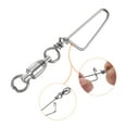 thumbnail image 5 of Unique Bargains 28LBS Roulement à Billes en Acier Inoxydable Pêche Snap Pivotants, 20 Pack, 5 of 5