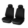 thumbnail image 5 of Chidian 9 Pcs 5 Seats Car Seat Covers Universal Auto Seat Cover Wear Resistant Dustproof Car Seat Protector Mat Car Interior Accessory (Black), 5 of 6