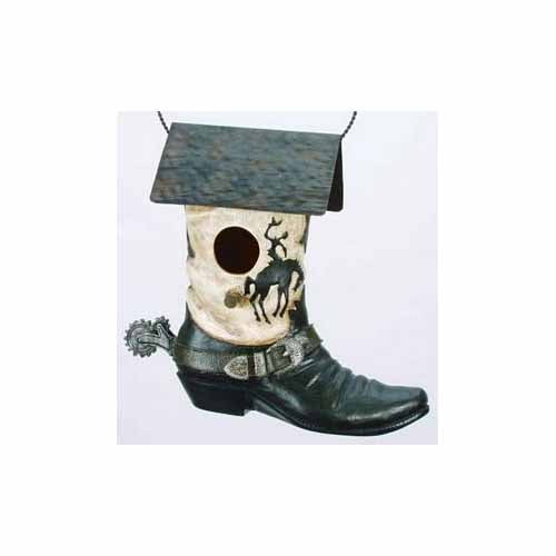 Boot Birdhouse by Spoontiques 10385 by Spoontiques