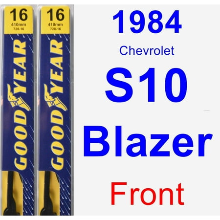 S10 Blazer Wiper - 1984 Chevrolet S10 Blazer Wiper Blade Set/Kit (Front) (2 Blades) - Premium