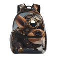 thumbnail image 1 of Disketp Steampunk Squirrel Pilot Mochila Estampada para Hombre y Mujer – Mochila Ligera Clásica con Múltiples Bolsillos para Universidad, Trabajo y Viajes-One Size, 1 of 5