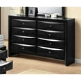 thumbnail image 1 of ACME Ireland Rectangular Wood 8-Drawer Storage Dresser in Black, 1 of 5