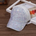 thumbnail image 6 of CoCopeaunts Rhinestone Baseball Cap for Women Summer Sun Cap Girls Travel Sports Street Highlights Hip Hop Baseball Hat, 6 of 6