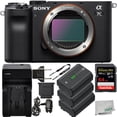 thumbnail image 1 of Sony Alpha a7C Mirrorless Digital Camera (Body Only, Black) with Essential Accessory Bundle - Includes: SanDisk Extreme PRO 64GB Memory Card, 2x Seller Supplied Replacement FZ100 Batteries & More, 1 of 7
