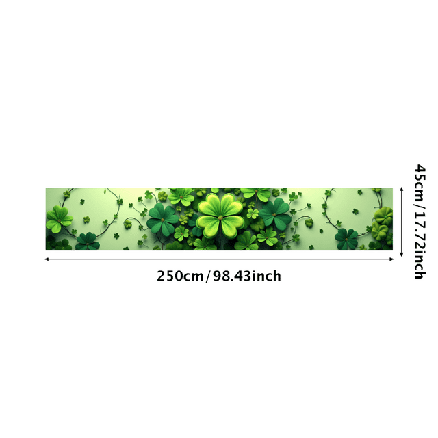 Cloverleaf Greenery Theme Background Banner Party Decorations St Patrick's Day Decor Event Backdrop Celebration Photography Props