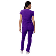 thumbnail image 2 of Adar Addition Go-Basic Scrub Set For Women - Slim V-Neck Scrub Top & Skinny Cargo Scrub Pants, 2 of 7