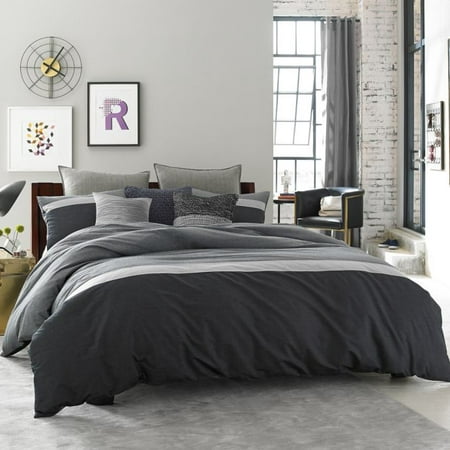 Kenneth Cole Reaction Home Fusion Full Queen Duvet Cover In Indigo