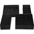 thumbnail image 2 of Set of 4 different sizes foldable drawer organizers, drawer organizer for socks and underwear, fabric organizer for office closet and storage drawer dividers, 2 of 5