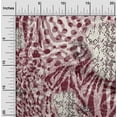 thumbnail image 2 of oneOone Silk Tabby Maroon Fabric Animal Skin Sewing Fabric By The Yard Printed Diy Clothing Sewing Supplies 42 Inch Wide, 2 of 6