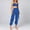Blue, variant on New Fashionable Women's Street Trendy Vest And Trousers Two Piece Set Juniors Pantsuit Dress Suits for Girls Casual Work Outfits for Women Mint Suit for Women Prom Pants Suit for Women Bridal