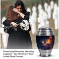 thumbnail image 4 of Humming Bird Small Cremation Urns For Adult Male, Keepsake Urn For Mom Ashes, Flowers Funeral Urns For Adult Male, Black Little Urn For Male Ashes, 3 Inch, 4 of 6