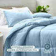 thumbnail image 3 of Bare Home Down Alternative Comforter Set - 3-Pieces - All Seasons - Full, Light Blue, 3 of 8